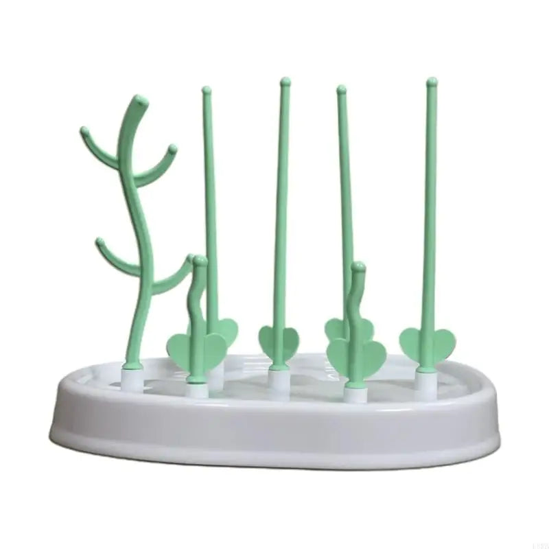 L8RB Baby Bottle Drying Rack Newborn Feeding Bottle Cleaning Dryer Drainer Storage Nipple Shelf Pacifier Milk Feeding Cup Holder