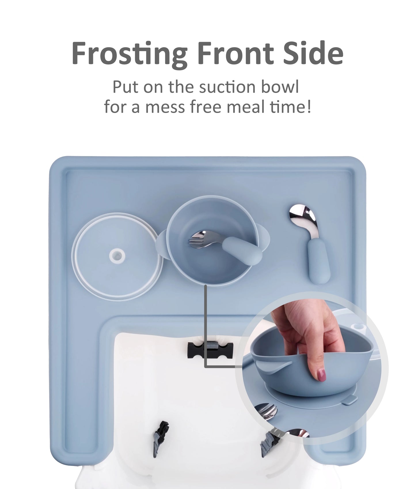 Washable Full Cover Placemat Dinning Highchair Tray Baby Silicone Placemat