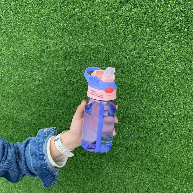 Kids Water Sippy Cup Creative Cartoon Baby Feeding Cups with Straws Leakproof Water Bottles Outdoor Portable Children's Cups