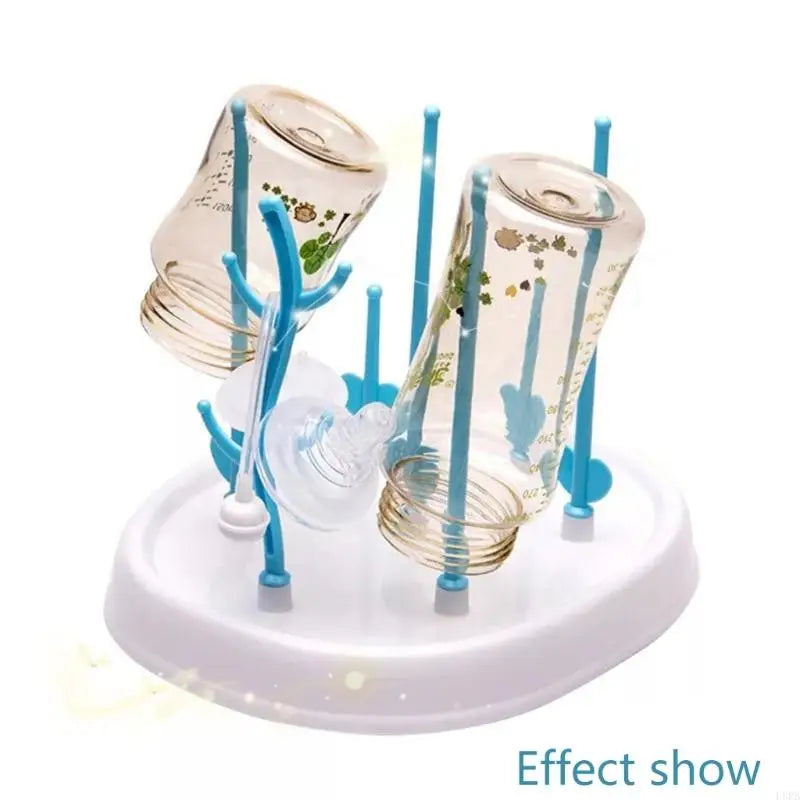 L8RB Baby Bottle Drying Rack Newborn Feeding Bottle Cleaning Dryer Drainer Storage Nipple Shelf Pacifier Milk Feeding Cup Holder