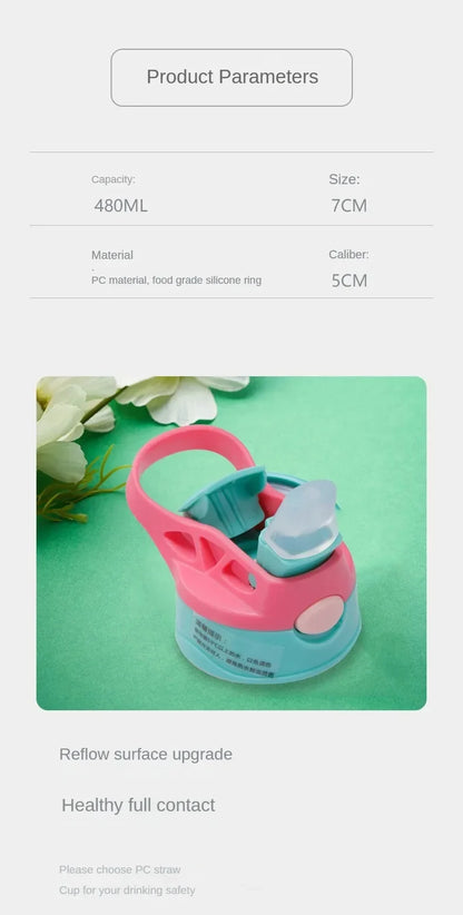 Kids Water Sippy Cup Creative Cartoon Baby Feeding Cups with Straws Leakproof Water Bottles Outdoor Portable Children's Cups