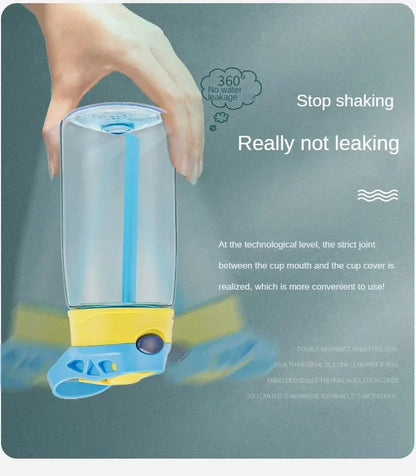 Kids Water Sippy Cup Creative Cartoon Baby Feeding Cups with Straws Leakproof Water Bottles Outdoor Portable Children's Cups