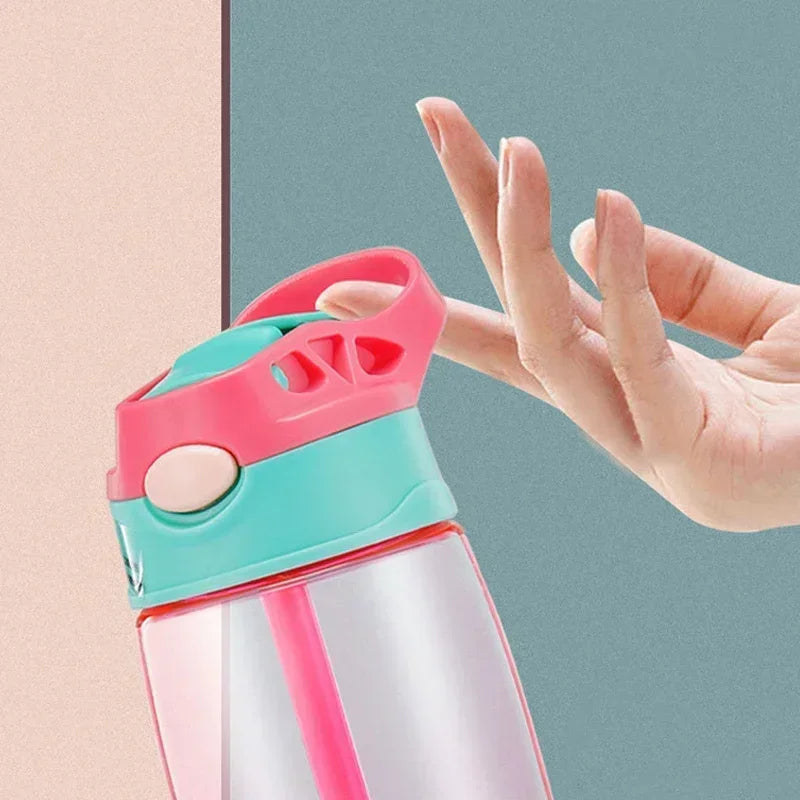 Kids Water Sippy Cup Creative Cartoon Baby Feeding Cups with Straws Leakproof Water Bottles Outdoor Portable Children's Cups