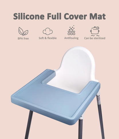 Washable Full Cover Placemat Dinning Highchair Tray Baby Silicone Placemat