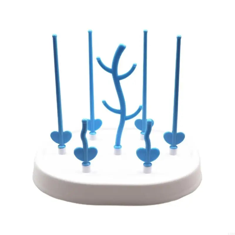 L8RB Baby Bottle Drying Rack Newborn Feeding Bottle Cleaning Dryer Drainer Storage Nipple Shelf Pacifier Milk Feeding Cup Holder