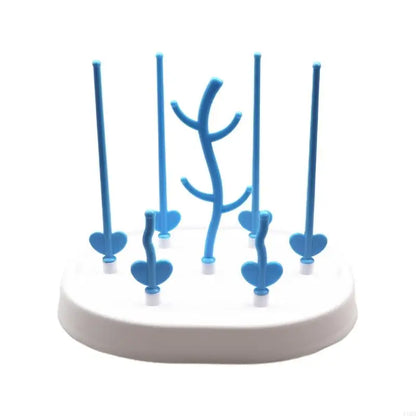 L8RB Baby Bottle Drying Rack Newborn Feeding Bottle Cleaning Dryer Drainer Storage Nipple Shelf Pacifier Milk Feeding Cup Holder