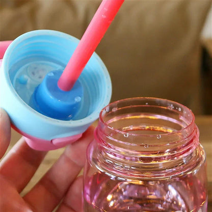 Kids Water Sippy Cup Creative Cartoon Baby Feeding Cups with Straws Leakproof Water Bottles Outdoor Portable Children's Cups